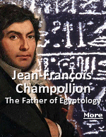 Jean-Franois Champollion is called the father of Egyptology. Using the Rosetta Stone, he was able to decipher the ancient Egyptian language. In 1822, using royal names written in cartouches as his key piece of evidence, he recognized that the Egyptian script was a combination of phonetic characters representing sounds and ideograms representing objects and concepts.